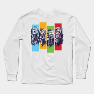 Glitch Mount Rushmore Long Sleeve T-Shirt